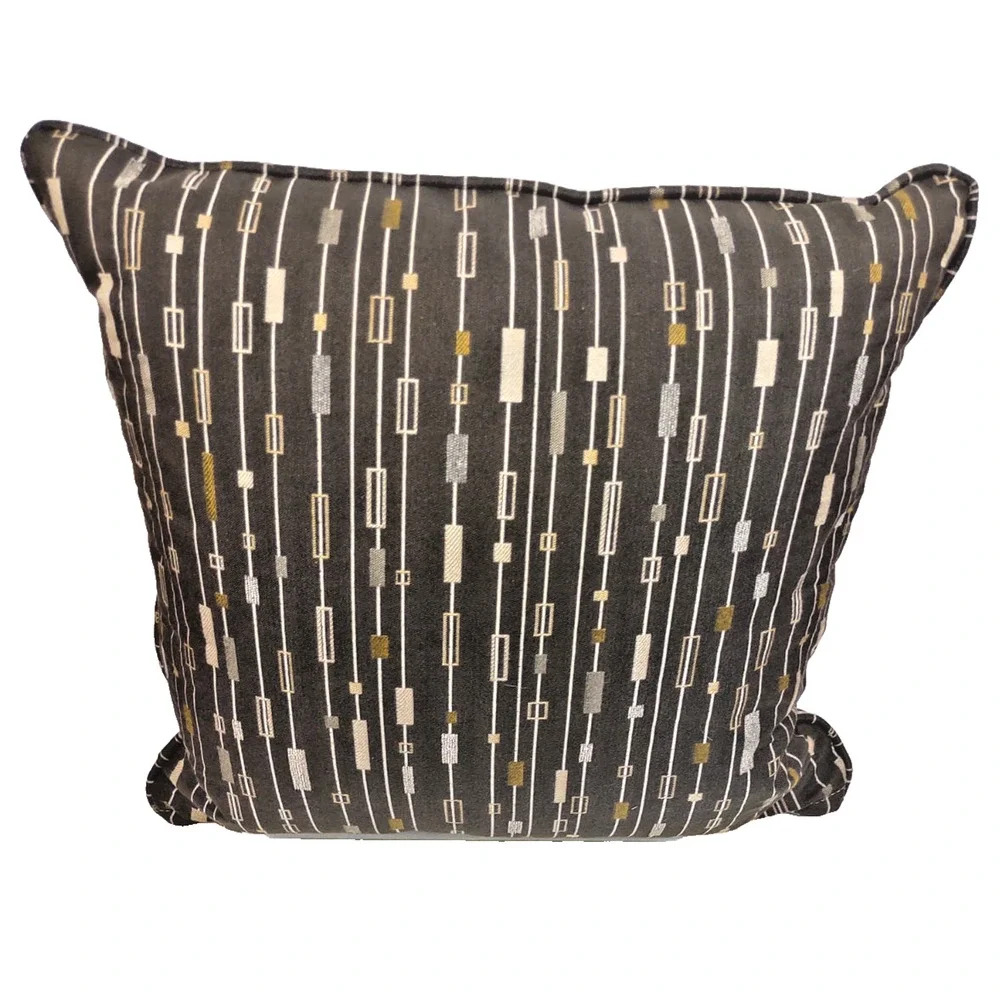 2 Pc William's Lina Multicolored Geometric Outdoor Throw Pillows Polyester 18x18
